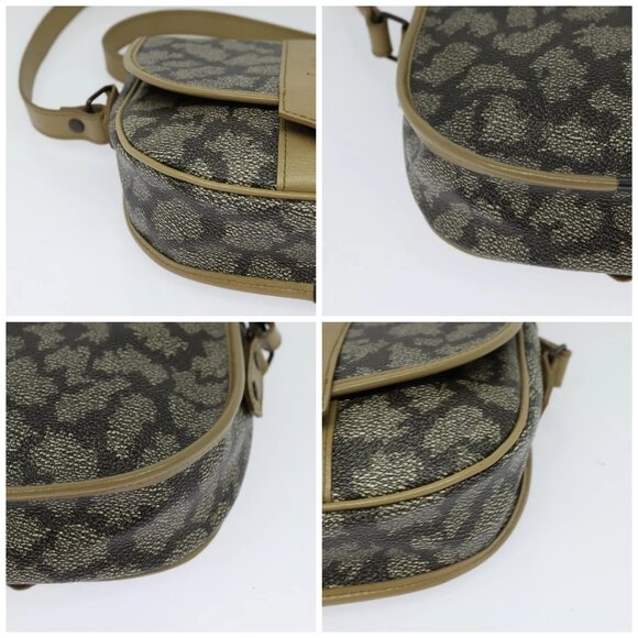 SAINT LAURENT Shoulder Bag PVC embossed Gray Auth BA782 - Picture 14 of 16